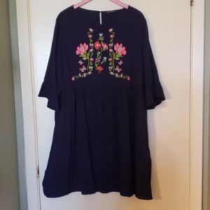 Floral Navy Dress